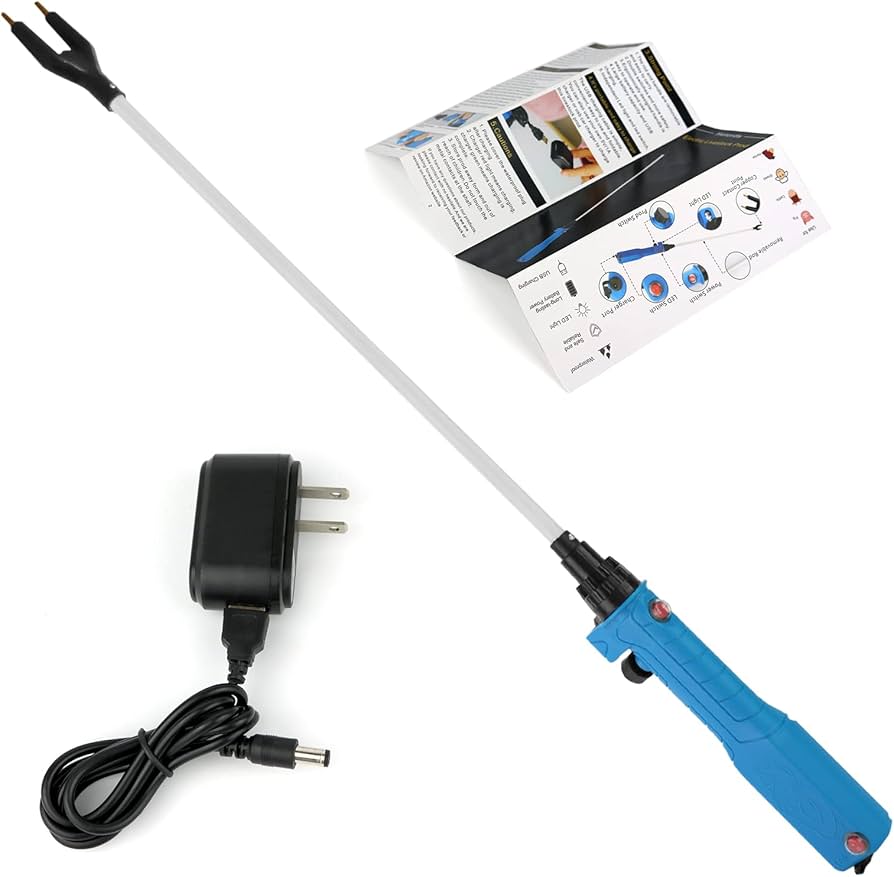 Shock Stick 10 000volts Battery Operated 1000mm Long Crocodile Cattle Livestock SHOC0017