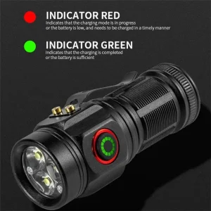 TORCH MINI HIGH POWER W5182 3 LED 3 MODES RECHARGABLE LTBF0160