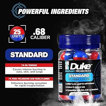 Pepper Balls .68mm Duke Container 25 per Container