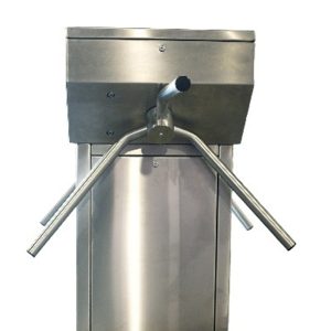 MATHALF SINGLE 3 ARM BI DIRECTIONAL WIST HIGHT TURNSTILE WITH ST/ST BRUSHED FINISHED HOUSING INC LODGIC AND PSU WITH 24V BATTERY BACKUP EXC BATTERY 2 X LITHIUM 6AH XCUBE BATTERY REQUIRED AWH 08
