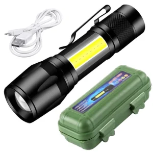 PENLIGHT METAL MINI RECHARGEABLE LED TORCH IN PLASTIC BOX