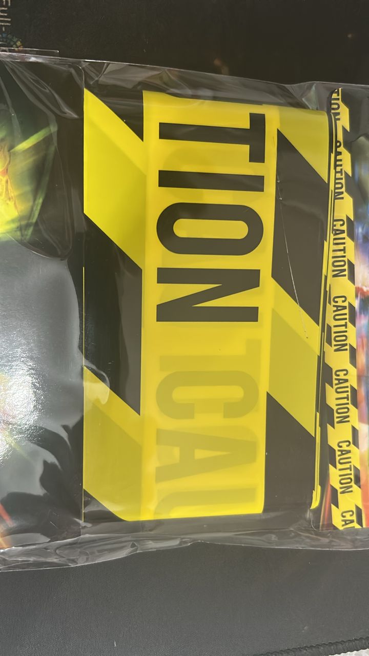 Barrier Tape Caution Black and Yellow 15m TRBM0053