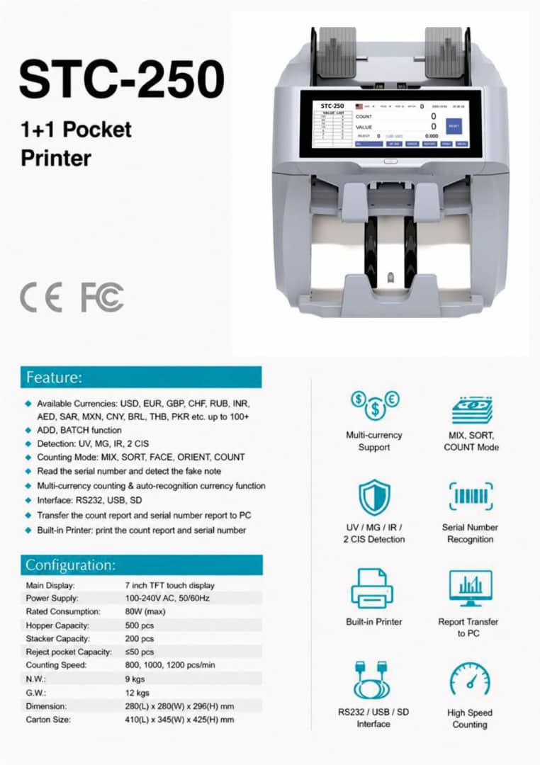 fake money detector stc250