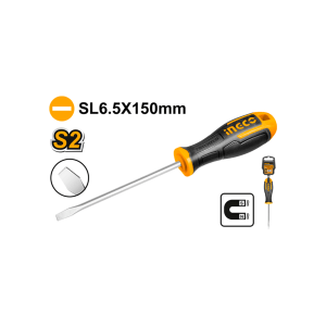 INGCO Slotted Screwdriver 6.5mm x 150mm HSDSL6150