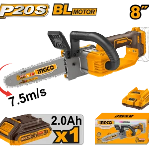 Cordless Chain Saw 20V (8IN) Excluding Battery and Charger INGCOCGSLI2085