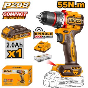 Compact Brushless Cordless Drill INGCOCDLI205582