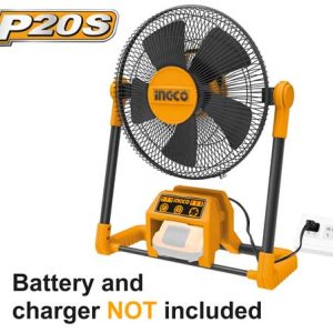 INGCO CFALI2001 Cordless Fan 20V | Portable Jobsite & Load Shedding Fan