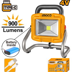 INGCO lighting tools, cordless lamp, portable work light, rechargeable lamp, workshop lighting, emergency light, INGCO tools