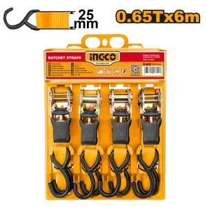 INGCO Ratchet Straps (0.65T) 6m INGCOHRSP065607