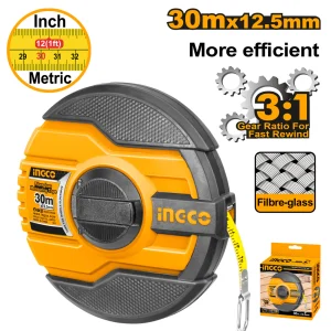 Fibreglass Measuring Tape 30m INGCOHFMT8330