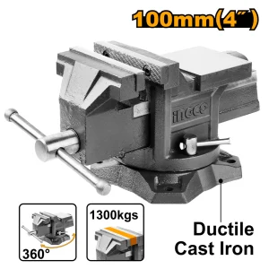 INGCO Bench Vice 4 Inch HBV084 | Swivel Base Bench Vice | Zimbabwe