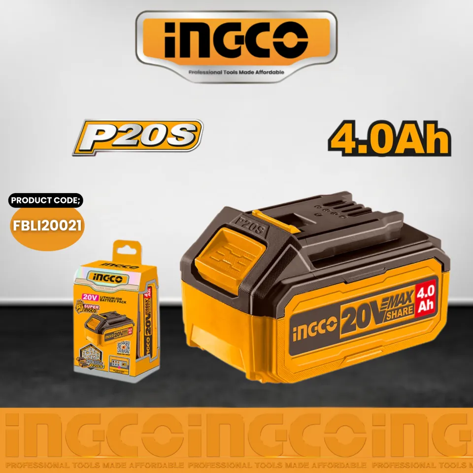 Lithium ION Battery Pack 20V 4.0AH INGCOFBLI20021