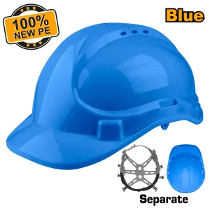 Safety Helmet with Vents Blue INGCOHSH803