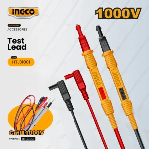 Test Lead Replacement Set for Digital Multimeter INGCOHTL31001