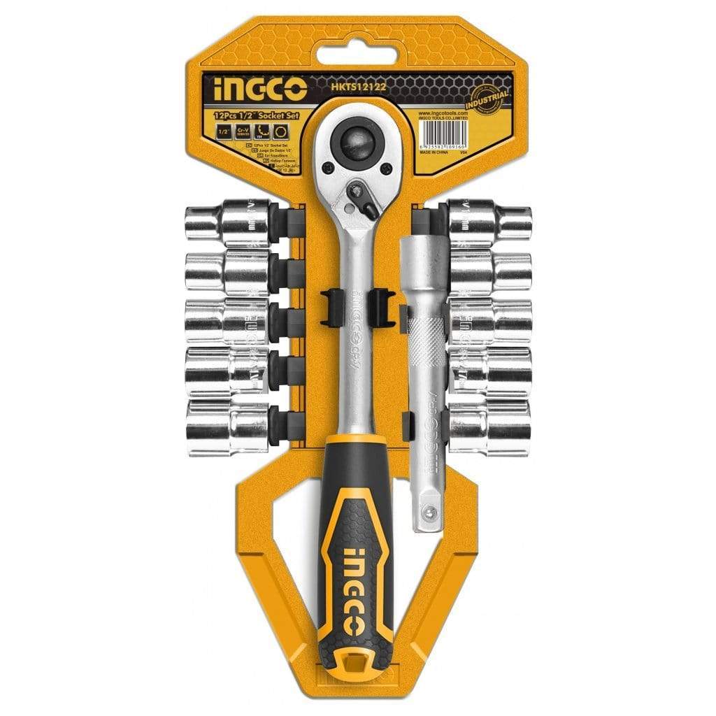 12 pcs 1/2'' Socket Set INGCOHKTS12122