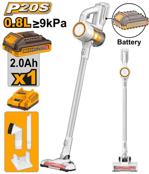 INGCO Li-Ion Cordless Vacuum Cleaner 20V 0.8L CVLI2006 | Stick Vacuum | Zimbabwe