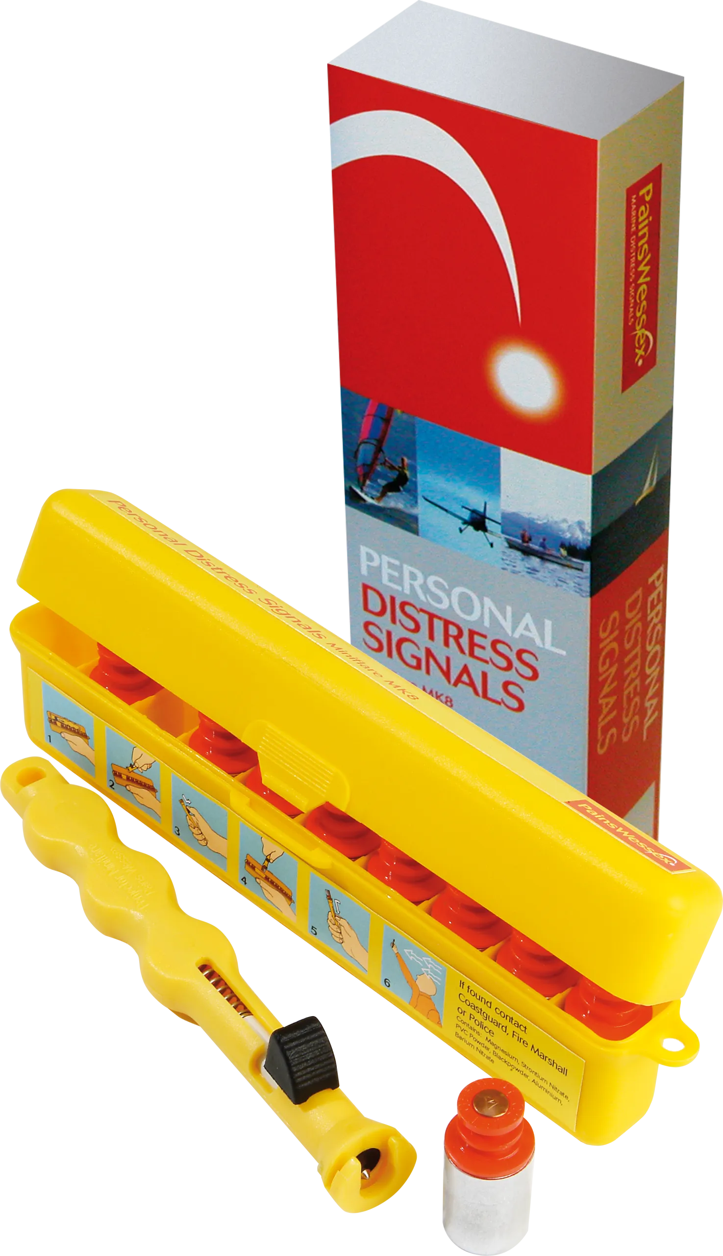 Flare Distress Ariel 45m Burns 5sec at 10 000 Candles Distress Kit 9 Flares
