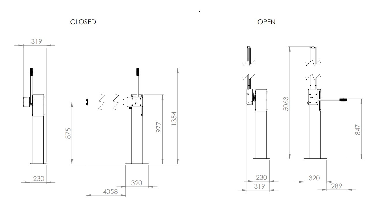 NICE MANUAL BOOM BARRIER KIT 4m Pole kit 02584-000 ( IMPORT DELAY ) AXEC0192 - Image 2