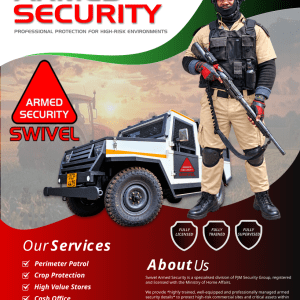 1 x 12hrs Swivel Armed Guard Agricultural Mashonaland/ Midlands