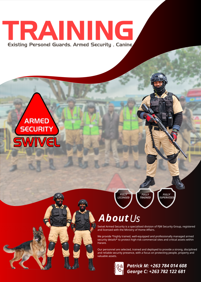 Training of Existing Personel Guards, Armed, Canine