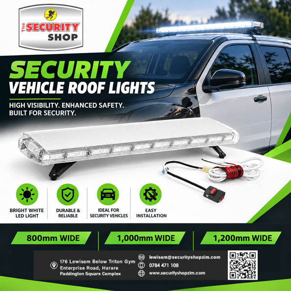 Vehicle Roof Light Bar Bright White Security 1200mm Wide LTBF0048